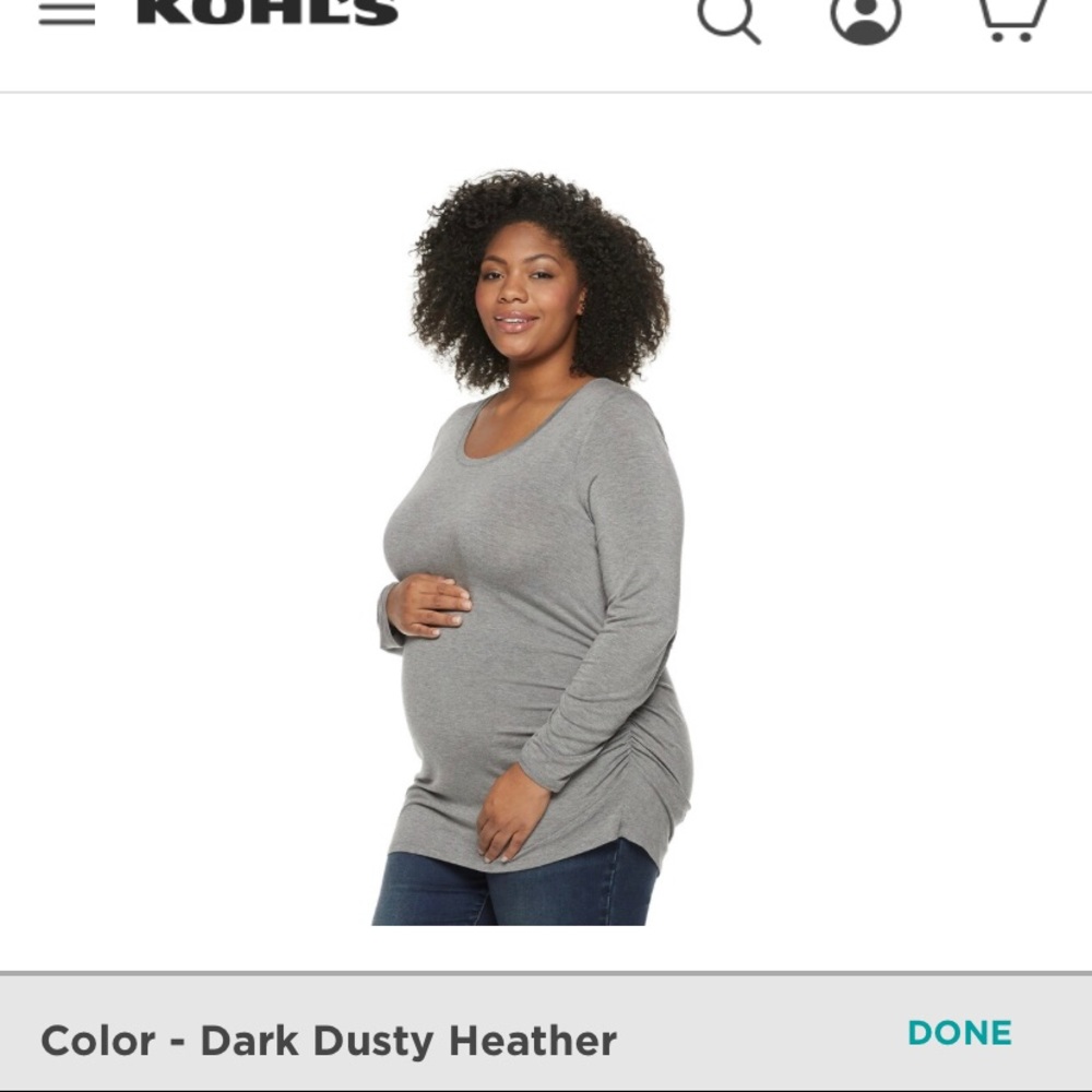 A glow maternity shirt